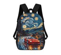 sinyumoney Mochilas Infantiles Impresas En 3D Starry Night And F40 Mochilas Para Libros Para Niños Y Niñas Mochila Escolar Infantil Con Bolsillos Grandes Para Niños 17inch