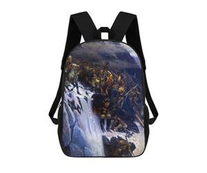 sinyumoney Mochilas Infantiles Impresas En 3D Suvorov Crossing The Alps Mochilas Escolares Para Niños Y Niñas Mochilas De Viaje Bolsas Para Libros Para La Escuela O Viajes 17inch