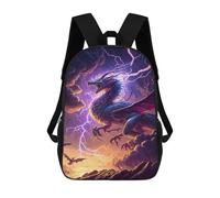 sinyumoney Mochilas Infantiles Impresas En 3D Thunder Dragon Fantasy Artwork Mochilas Mochilas De Moda Casual Mochila De Día Bonitas Bolsas De Viaje Mochila Casual Para Exteriores Para Niño Y Niña