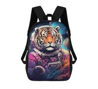 sinyumoney Mochilas Infantiles Impresas En 3D Tiger Astronaut in Space-5 Mochilas Mochilas De Moda Casual Mochila De Día Bonitas Bolsas De Viaje Mochila Casual Para Exteriores Para Niño Y Niña