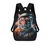 sinyumoney Mochilas Infantiles Impresas En 3D Tiger Astronaut Space Suit Mochilas Mochilas De Moda Casual Mochila De Día Bonitas Bolsas De Viaje Mochila Casual Para Exteriores Para Niño Y Niña