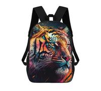 sinyumoney Mochilas Infantiles Impresas En 3D Tiger Colorful Animal Mochilas Escolares Para Niños Y Niñas Mochilas De Viaje Bolsas Para Libros Para La Escuela O Viajes 17inch