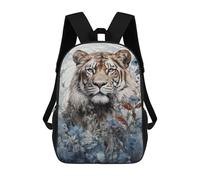 sinyumoney Mochilas Infantiles Impresas En 3D Tiger King of The Jungle Mochilas Escolares Para Niños Y Niñas Mochilas De Viaje Bolsas Para Libros Para La Escuela O Viajes 17inch
