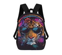 sinyumoney Mochilas Infantiles Impresas En 3D Trendy Tiger Headphones Art Print Mochilas Mochilas De Moda Casual Mochila De Día Bonitas Bolsas De Viaje Mochila Casual Para Exteriores Para Niño Y Niña