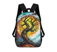sinyumoney Mochilas Infantiles Impresas En 3D Twisted Enchanted Tree Gothic Fantasy Art Mochila Escolar Infantil Linda Mochila Informal Para Exteriores Para Niños Estudiantes De Secundaria 17inch