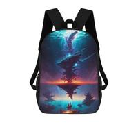 sinyumoney Mochilas Infantiles Impresas En 3D Underwater Fantasy World Mochilas Para Libros Para Niños Y Niñas Mochila Escolar Infantil Con Bolsillos Grandes Para Niños 17inch
