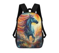 sinyumoney Mochilas Infantiles Impresas En 3D Unicorn Horse Fantasy Mochila Escolar Infantil Linda Mochila Informal Para Exteriores Para Niños Estudiantes De Secundaria 17inch