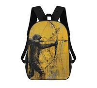 sinyumoney Mochilas Infantiles Impresas En 3D Urban Archer Mochila Escolar Infantil Linda Mochila Informal Para Exteriores Para Niños Estudiantes De Secundaria 17inch