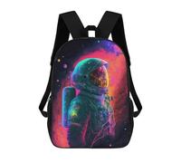sinyumoney Mochilas Infantiles Impresas En 3D Vibrant Astronaut in Space -3 Mochila Escolar Infantil Linda Mochila Informal Para Exteriores Para Niños Estudiantes De Secundaria 17inch
