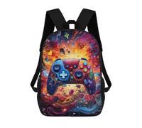sinyumoney Mochilas Infantiles Impresas En 3D Vibrant Gaming Controller Artwork -78 Mochilas Para Libros Para Niños Y Niñas Mochila Escolar Infantil Con Bolsillos Grandes Para Niños 17inch