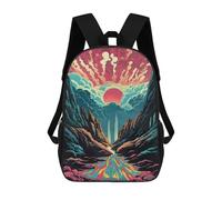 sinyumoney Mochilas Infantiles Impresas En 3D Vibrant Sunset Canyon Scene Mochilas Mochilas De Moda Casual Mochila De Día Bonitas Bolsas De Viaje Mochila Casual Para Exteriores Para Niño Y Niña
