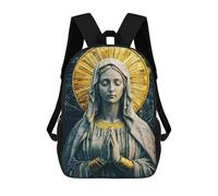 sinyumoney Mochilas Infantiles Impresas En 3D Virgin Mary Statue Mochila Escolar Infantil Linda Mochila Informal Para Exteriores Para Niños Estudiantes De Secundaria 17inch