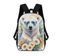 sinyumoney Mochilas Infantiles Impresas En 3D Watercolor Polar Bear Mochila Escolar Infantil Linda Mochila Informal Para Exteriores Para Niños Estudiantes De Secundaria 17inch
