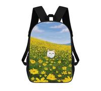 sinyumoney Mochilas Infantiles Impresas En 3D White Cat in Nature Mochilas Mochilas De Moda Casual Mochila De Día Bonitas Bolsas De Viaje Mochila Casual Para Exteriores Para Niño Y Niña