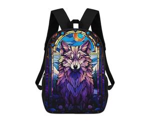 sinyumoney Mochilas Infantiles Impresas En 3D Wolf Magenta Night Abstrac Mochila Escolar Infantil Linda Mochila Informal Para Exteriores Para Niños Estudiantes De Secundaria 17inch
