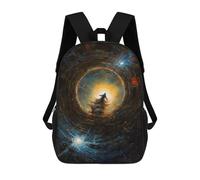 sinyumoney Mochilas Journey Through The Cosmic Vortex Mochila Escolar Para Niños Mochila Escolar Impresa En 3D Para Niños Estudiantes De Primaria Y Secundaria 17inch