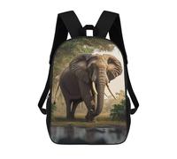 sinyumoney Mochilas Jungle Elephant Majesty Mochila Escolar Para Niños Mochila Escolar Impresa En 3D Para Niños Estudiantes De Primaria Y Secundaria 17inch