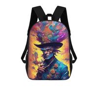 sinyumoney Mochilas Magical Floral Sorcerer Mochila Escolar Para Niños Mochila Escolar Impresa En 3D Para Niños Estudiantes De Primaria Y Secundaria 17inch