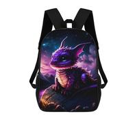sinyumoney Mochilas Magical Purple Dragon Mochila Escolar Para Niños Mochila Escolar Impresa En 3D Para Niños Estudiantes De Primaria Y Secundaria 17inch