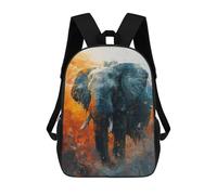 sinyumoney Mochilas Majestic Elephant Gaze Mochila Escolar Para Niños Mochila Escolar Impresa En 3D Para Niños Estudiantes De Primaria Y Secundaria 17inch