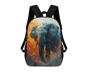 sinyumoney Mochilas Majestic Elephant Gaze Mochila Escolar Para Niños Mochila Escolar Impresa En 3D Para Niños Estudiantes De Primaria Y Secundaria 17inch