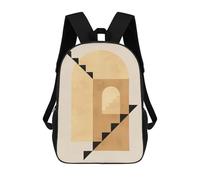 sinyumoney Mochilas Minimalist Geometry VII Mochila Escolar Para Niños Mochila Escolar Impresa En 3D Para Niños Estudiantes De Primaria Y Secundaria 17inch