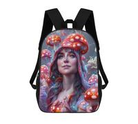 sinyumoney Mochilas Mystical Mushroom Enchantress Mochila Escolar Para Niños Mochila Escolar Impresa En 3D Para Niños Estudiantes De Primaria Y Secundaria 17inch