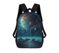 sinyumoney Mochilas Para Niños 17inch Mochila Alien Planet Landscape Mochila Impresa En 3D Para La Escuela Mochila De Moda Mochilas De Viaje Mochilas Escolares Para La Escuela O Para Viajar