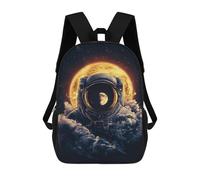 sinyumoney Mochilas Para Niños 17inch Mochila Astronaut in Clouds with Moon -1 Mochila Impresa En 3D Para La Escuela Mochila De Moda Mochilas De Viaje Mochilas Escolares Para La Escuela O Para Viajar