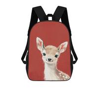 sinyumoney Mochilas Para Niños 17inch Mochila Baby Deer Illustration Mochila Impresa En 3D Para La Escuela Mochila De Moda Mochilas De Viaje Mochilas Escolares Para La Escuela O Para Viajar