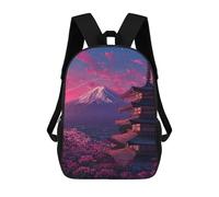 sinyumoney Mochilas Para Niños 17inch Mochila Cherry Blossom Pagoda Sunset -1 Mochila Impresa En 3D Para La Escuela Mochila De Moda Mochilas De Viaje Mochilas Escolares Para La Escuela O Para Viajar