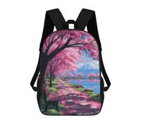 sinyumoney Mochilas Para Niños 17inch Mochila Cherry Blossom Pathway Scene-2 Mochila Impresa En 3D Para La Escuela Mochila De Moda Mochilas De Viaje Mochilas Escolares Para La Escuela O Para Viajar