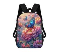 sinyumoney Mochilas Para Niños 17inch Mochila Colorful Butterfly Garden-4 Mochila Impresa En 3D Para La Escuela Mochila De Moda Mochilas De Viaje Mochilas Escolares Para La Escuela O Para Viajar
