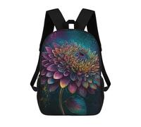 sinyumoney Mochilas Para Niños 17inch Mochila Colorful Dahlia Flower Art Print Mochila Impresa En 3D Para La Escuela Mochila De Moda Mochilas De Viaje Mochilas Escolares Para La Escuela O Para Viajar