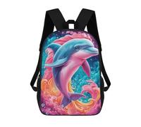 sinyumoney Mochilas Para Niños 17inch Mochila Colorful Dolphin Art Print Mochila Impresa En 3D Para La Escuela Mochila De Moda Mochilas De Viaje Mochilas Escolares Para La Escuela O Para Viajar