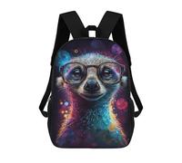 sinyumoney Mochilas Para Niños 17inch Mochila Colorful Meerkat Art Print-1 Mochila Impresa En 3D Para La Escuela Mochila De Moda Mochilas De Viaje Mochilas Escolares Para La Escuela O Para Viajar