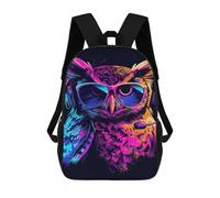 sinyumoney Mochilas Para Niños 17inch Mochila Colorful Neon Owl Art Print Mochila Impresa En 3D Para La Escuela Mochila De Moda Mochilas De Viaje Mochilas Escolares Para La Escuela O Para Viajar