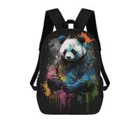 sinyumoney Mochilas Para Niños 17inch Mochila Colorful Panda Art Print-4 Mochila Impresa En 3D Para La Escuela Mochila De Moda Mochilas De Viaje Mochilas Escolares Para La Escuela O Para Viajar