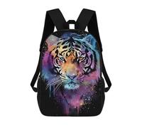 sinyumoney Mochilas Para Niños 17inch Mochila Colorful Tiger Face Art Print Mochila Impresa En 3D Para La Escuela Mochila De Moda Mochilas De Viaje Mochilas Escolares Para La Escuela O Para Viajar