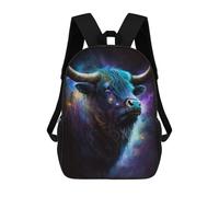 sinyumoney Mochilas Para Niños 17inch Mochila Cosmic Bull Portrait Artwork Mochila Impresa En 3D Para La Escuela Mochila De Moda Mochilas De Viaje Mochilas Escolares Para La Escuela O Para Viajar