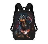 sinyumoney Mochilas Para Niños 17inch Mochila Cosmic Dachshund Art Print-2 Mochila Impresa En 3D Para La Escuela Mochila De Moda Mochilas De Viaje Mochilas Escolares Para La Escuela O Para Viajar
