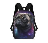 sinyumoney Mochilas Para Niños 17inch Mochila Cosmic Pug Portrait-6 Mochila Impresa En 3D Para La Escuela Mochila De Moda Mochilas De Viaje Mochilas Escolares Para La Escuela O Para Viajar