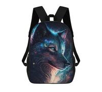 sinyumoney Mochilas Para Niños 17inch Mochila Cosmic Wolf Portrait Artwork-2 Mochila Impresa En 3D Para La Escuela Mochila De Moda Mochilas De Viaje Mochilas Escolares Para La Escuela O Para Viajar