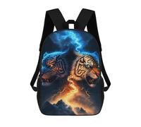 sinyumoney Mochilas Para Niños 17inch Mochila Electric Fire Tiger Art Print Mochila Impresa En 3D Para La Escuela Mochila De Moda Mochilas De Viaje Mochilas Escolares Para La Escuela O Para Viajar