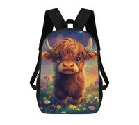 sinyumoney Mochilas Para Niños 17inch Mochila Fantasy Highland Cow Art Print Mochila Impresa En 3D Para La Escuela Mochila De Moda Mochilas De Viaje Mochilas Escolares Para La Escuela O Para Viajar