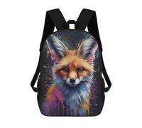 sinyumoney Mochilas Para Niños 17inch Mochila Fennec Fox Painting Mochila Impresa En 3D Para La Escuela Mochila De Moda Mochilas De Viaje Mochilas Escolares Para La Escuela O Para Viajar