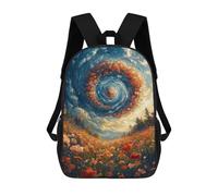 sinyumoney Mochilas Para Niños 17inch Mochila Floral Whirlpool Sky Mochila Impresa En 3D Para La Escuela Mochila De Moda Mochilas De Viaje Mochilas Escolares Para La Escuela O Para Viajar