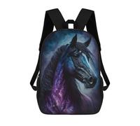 sinyumoney Mochilas Para Niños 17inch Mochila Galactic Horse Art Print-2 Mochila Impresa En 3D Para La Escuela Mochila De Moda Mochilas De Viaje Mochilas Escolares Para La Escuela O Para Viajar