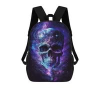 sinyumoney Mochilas Para Niños 17inch Mochila Galactic Skull Artwork Mochila Impresa En 3D Para La Escuela Mochila De Moda Mochilas De Viaje Mochilas Escolares Para La Escuela O Para Viajar