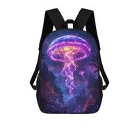 sinyumoney Mochilas Para Niños 17inch Mochila Glowing Jellyfish Forest Mochila Impresa En 3D Para La Escuela Mochila De Moda Mochilas De Viaje Mochilas Escolares Para La Escuela O Para Viajar